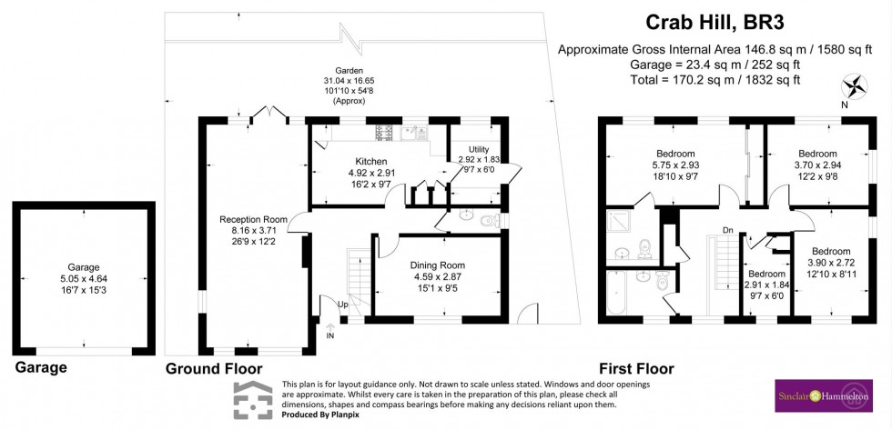 Floorplan for Crab Hill, Beckenham
