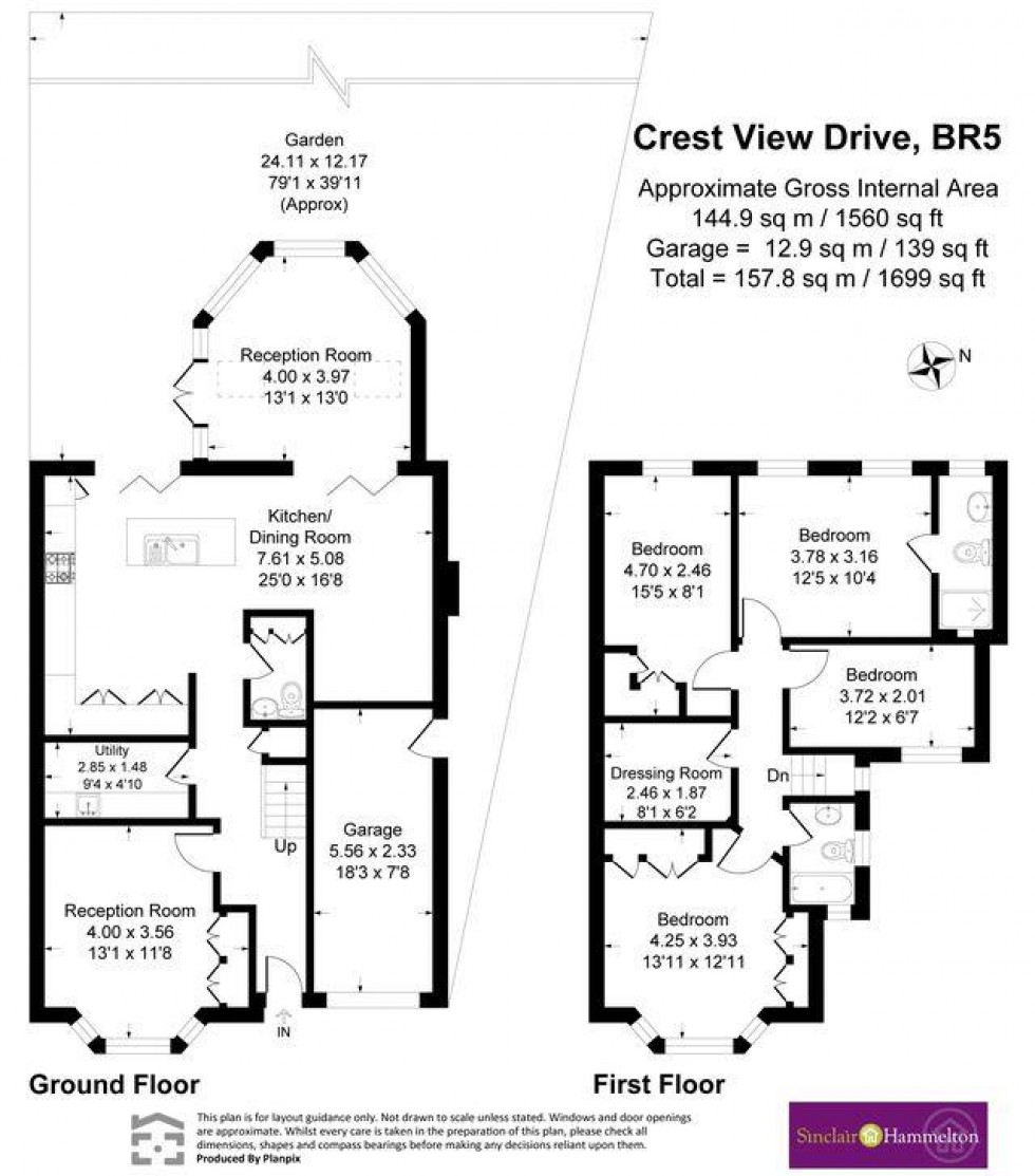 Floorplan for Crest View Drive, Petts Wood, Orpington