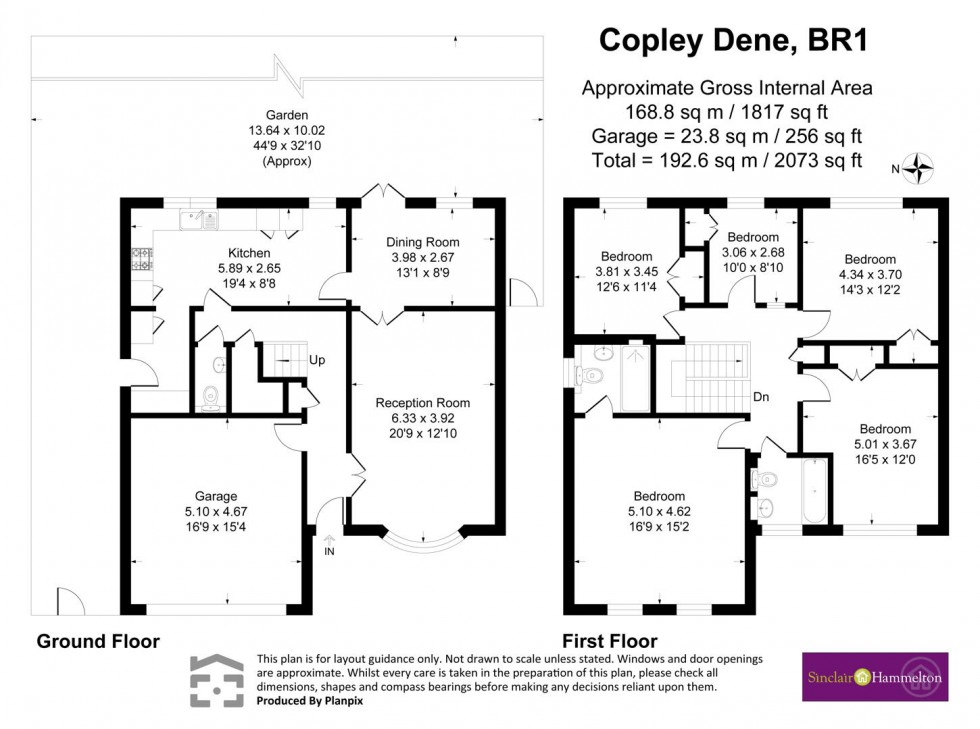 Floorplan for Copley Dene, Bromley