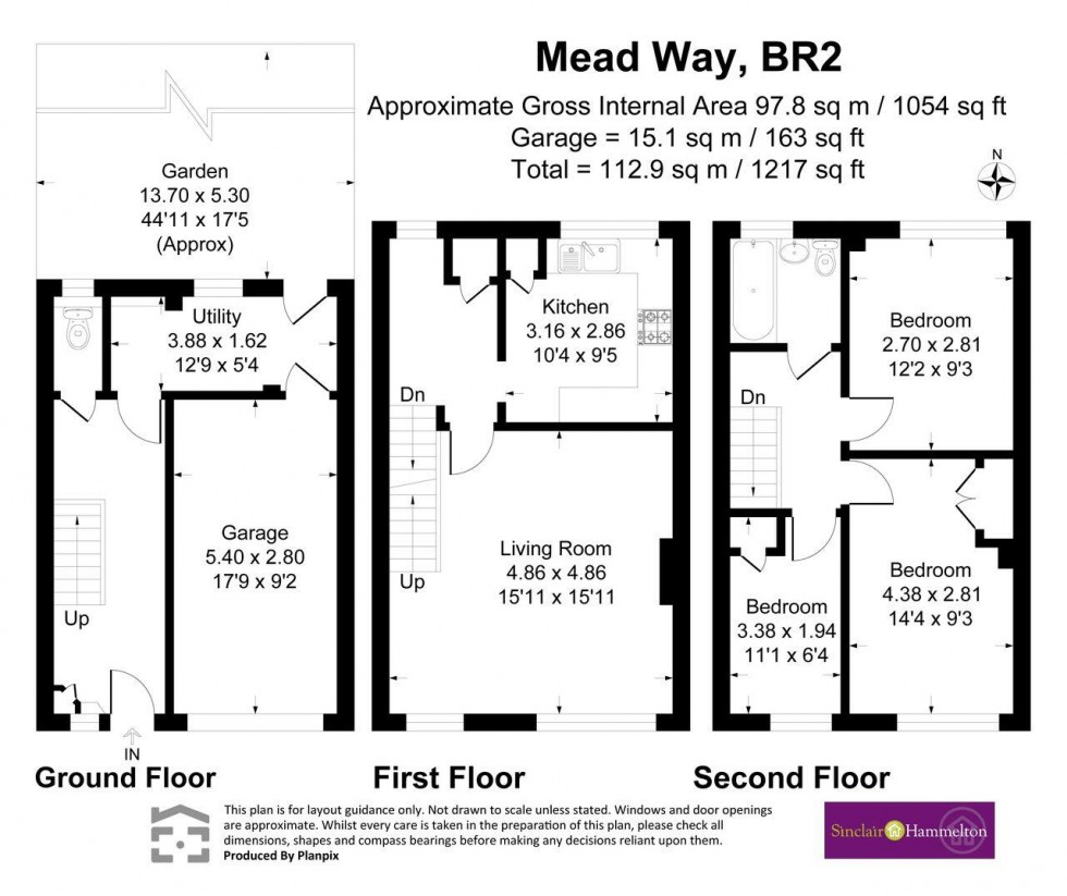 Floorplan for Mead Way, Bromley