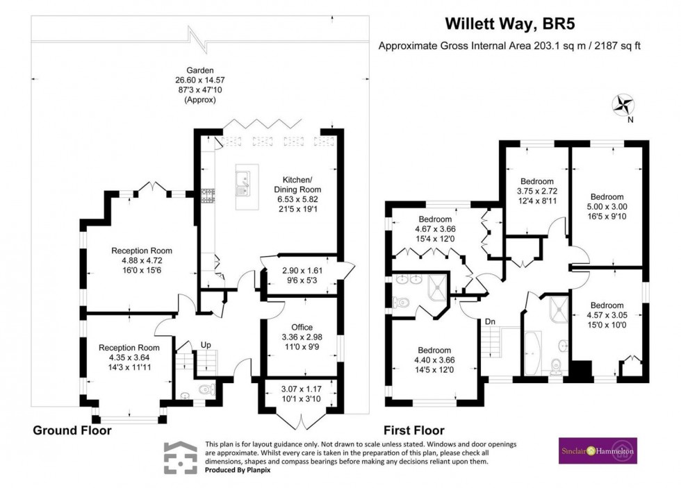 Floorplan for Willett Way, Petts Wood, Orpington