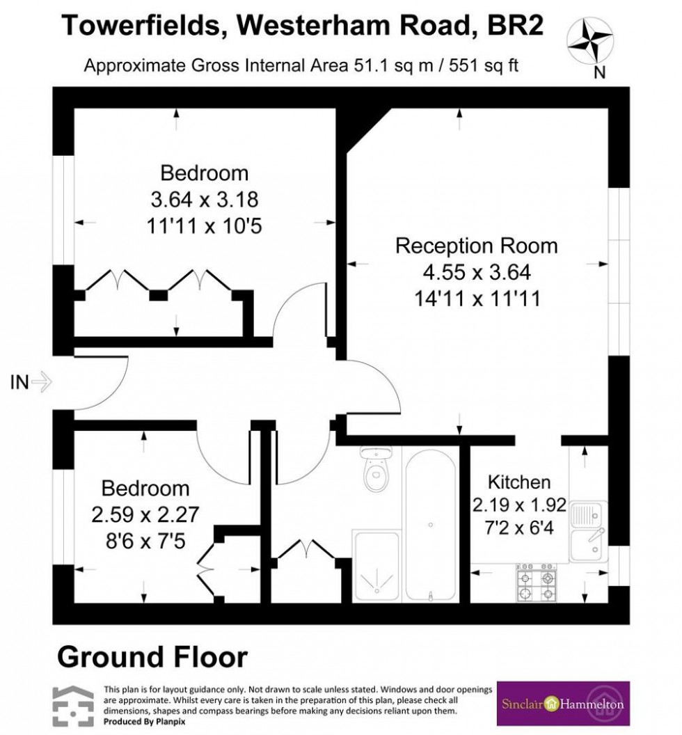 Floorplan for Westerham Road, Keston
