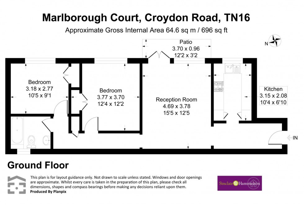 Floorplan for Croydon Road, Westerham