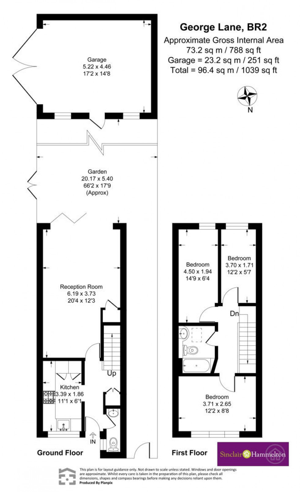 Floorplan for George Lane, Hayes, Kent
