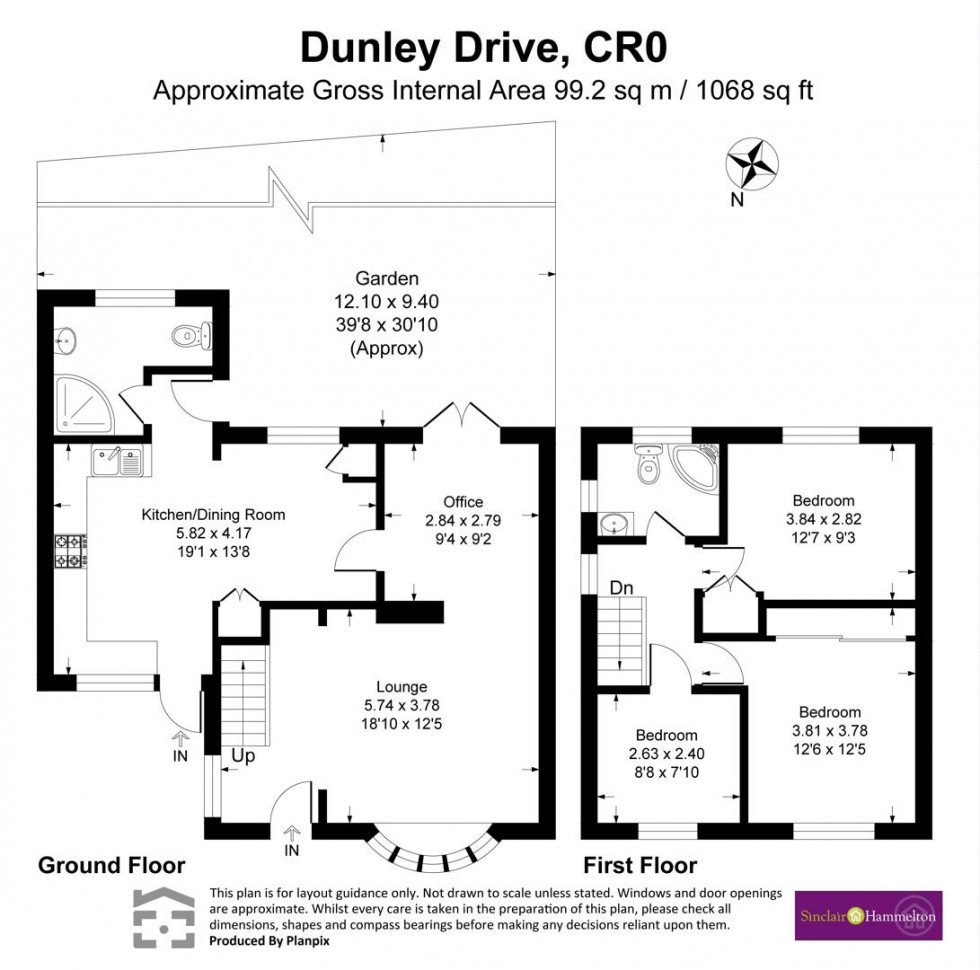 Floorplan for Dunley Drive, New Addington, Croydon