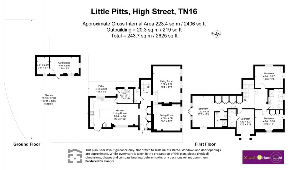 Floorplan for High Street, Westerham