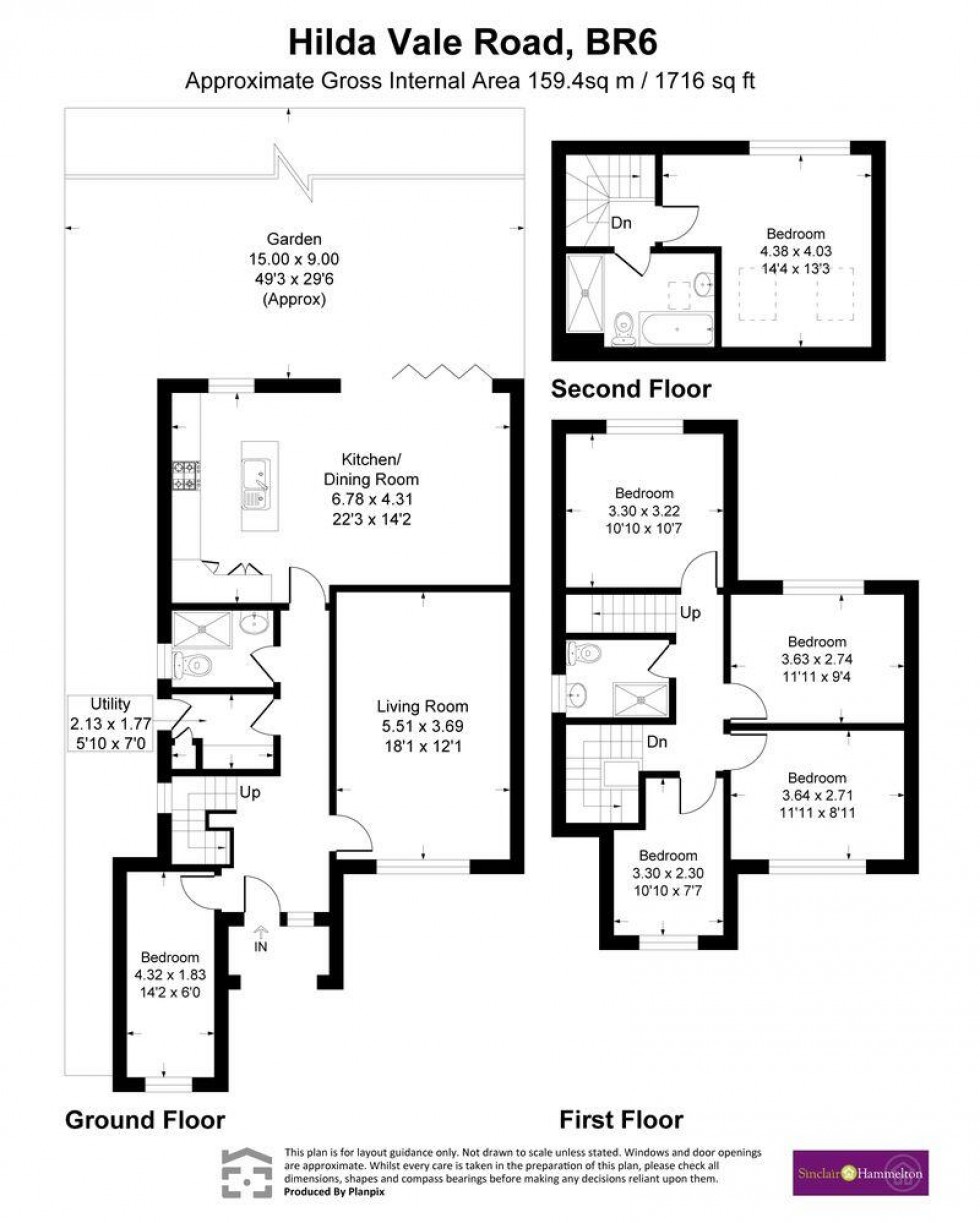 Floorplan for Hilda Vale Road, Orpington