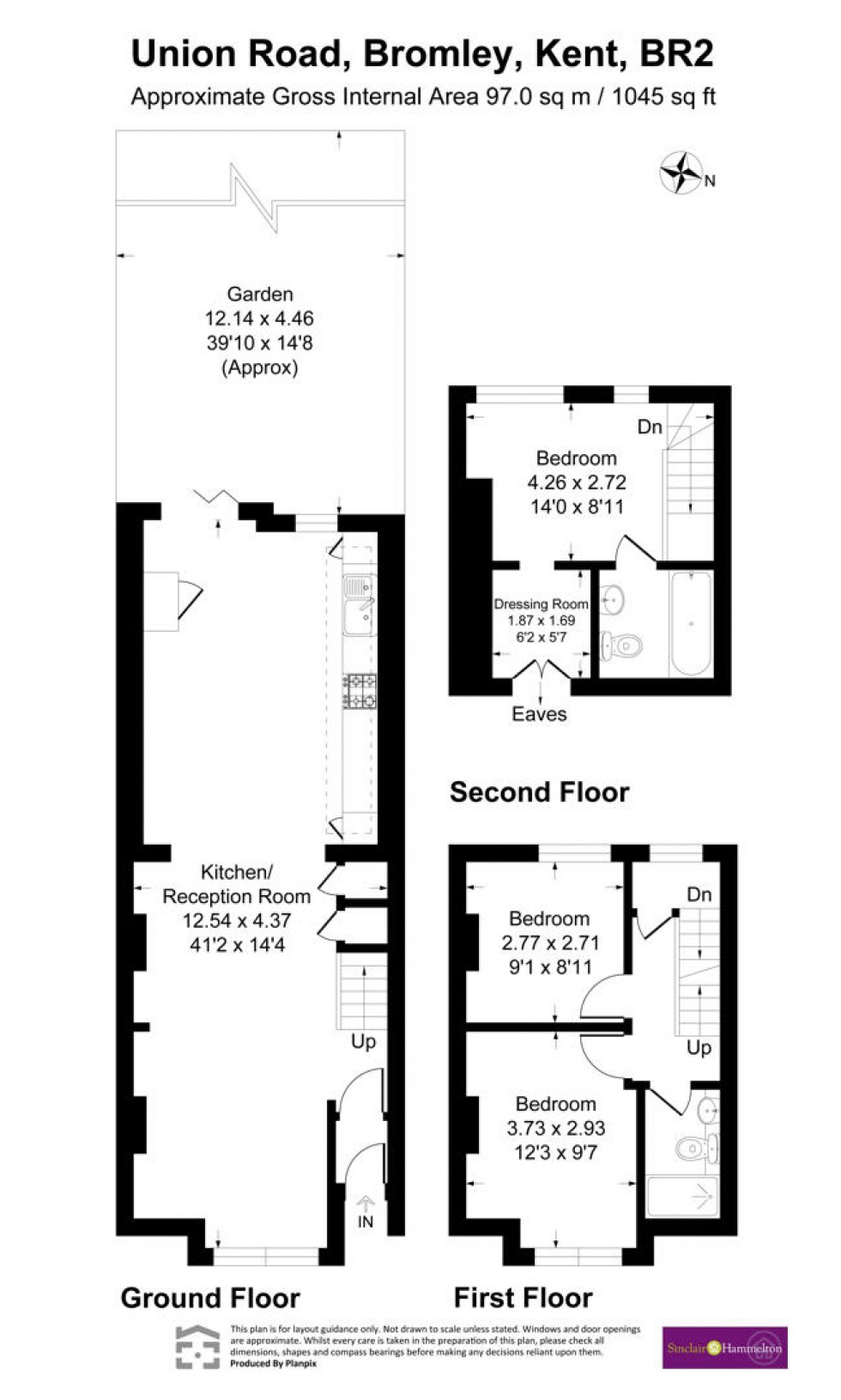 Floorplan for Union Road, Bromley