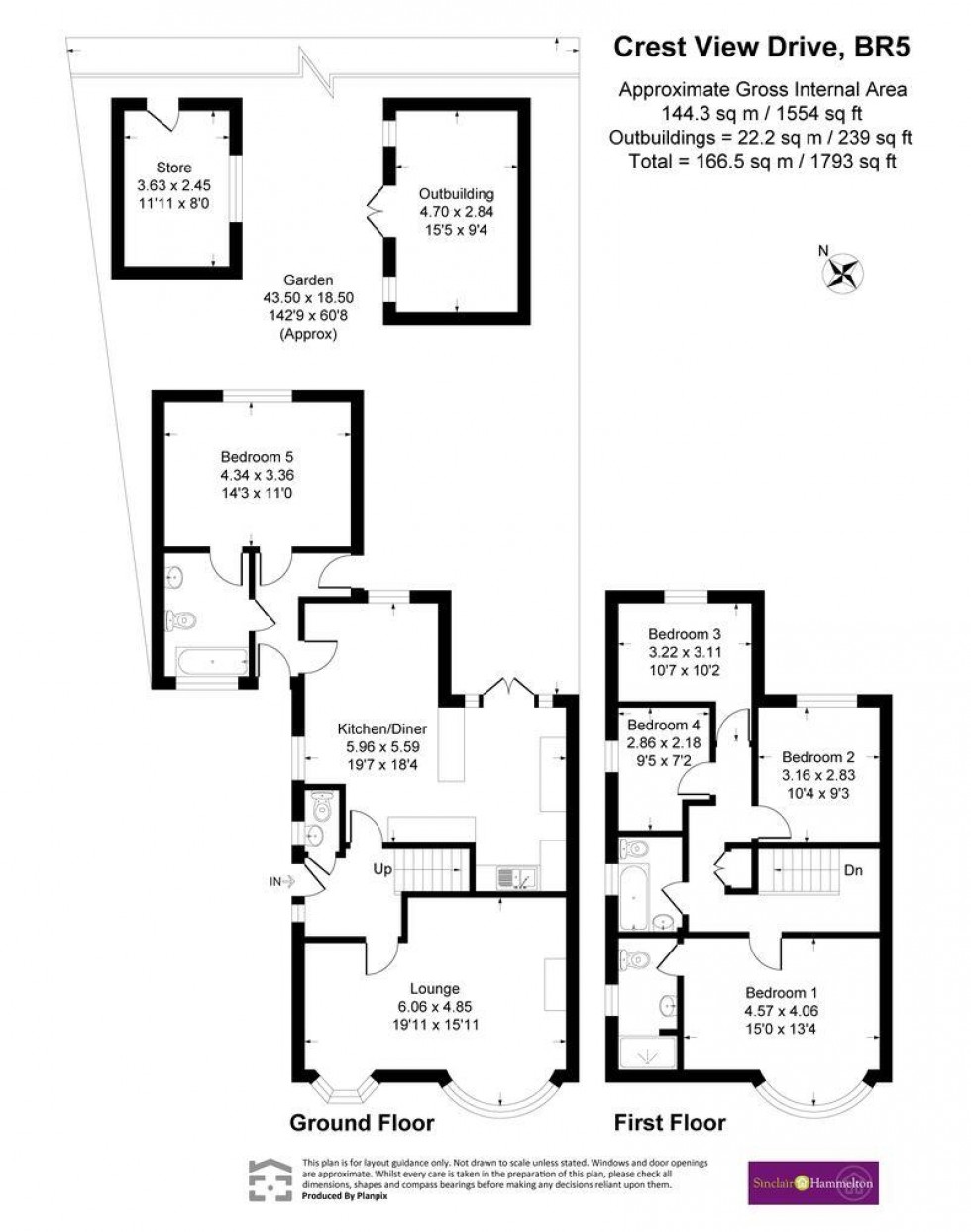 Floorplan for Crest View Drive, Petts Wood, Orpington
