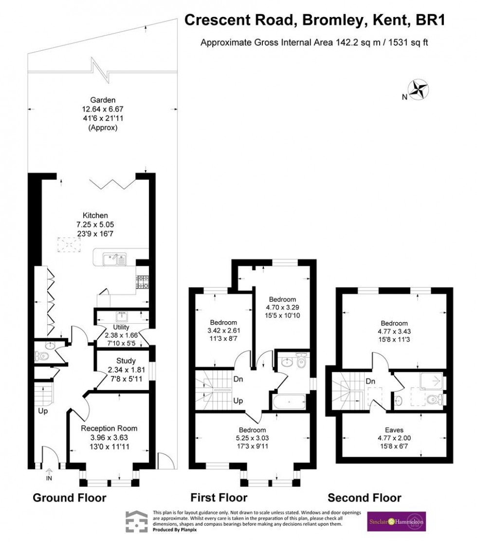 Floorplan for Crescent Road, Bromley