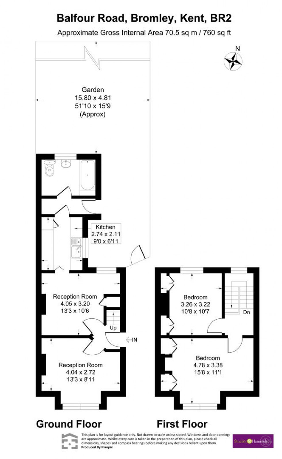 Floorplan for Balfour Road, Bromley