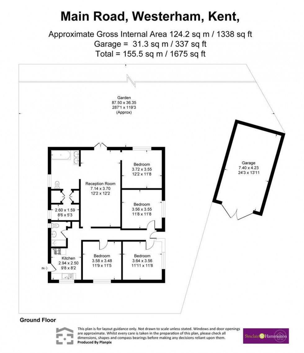 Floorplan for Main Road, Westerham