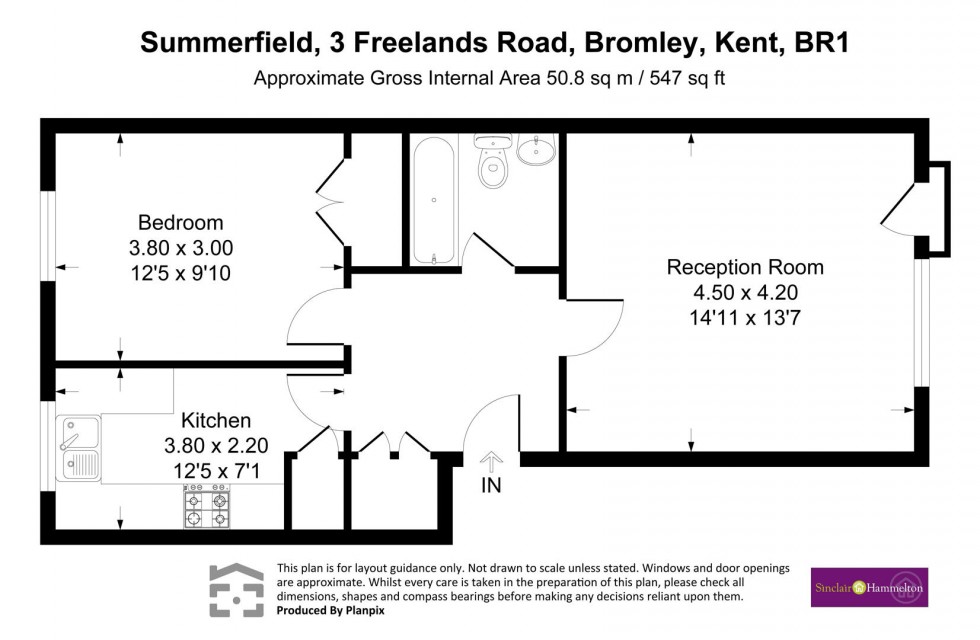 Floorplan for Freelands Road, Bromley