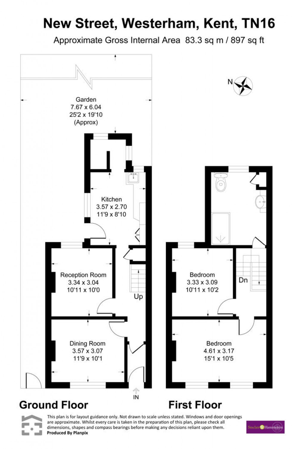 Floorplan for New Street, Westerham