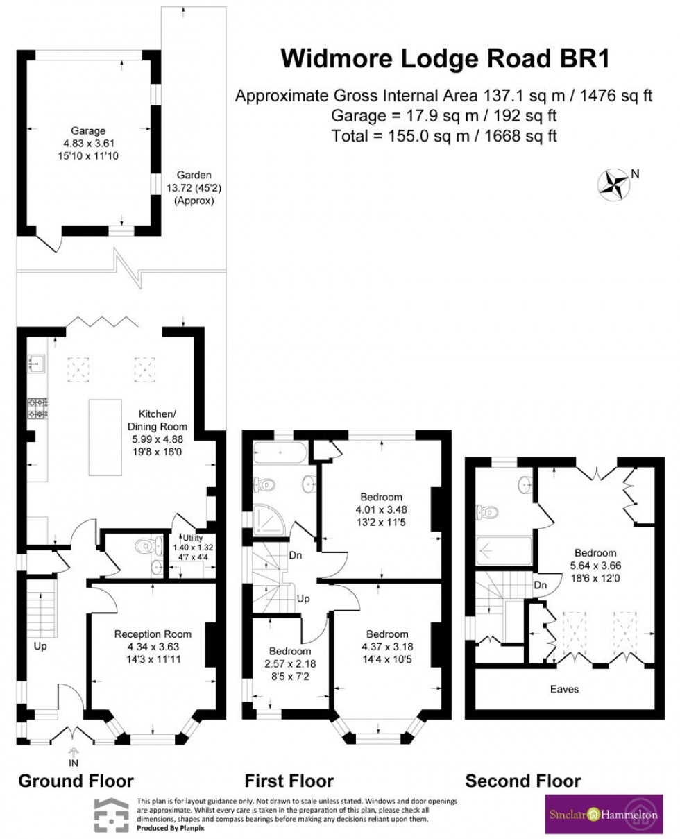 Floorplan for Widmore Lodge Road, Bromley