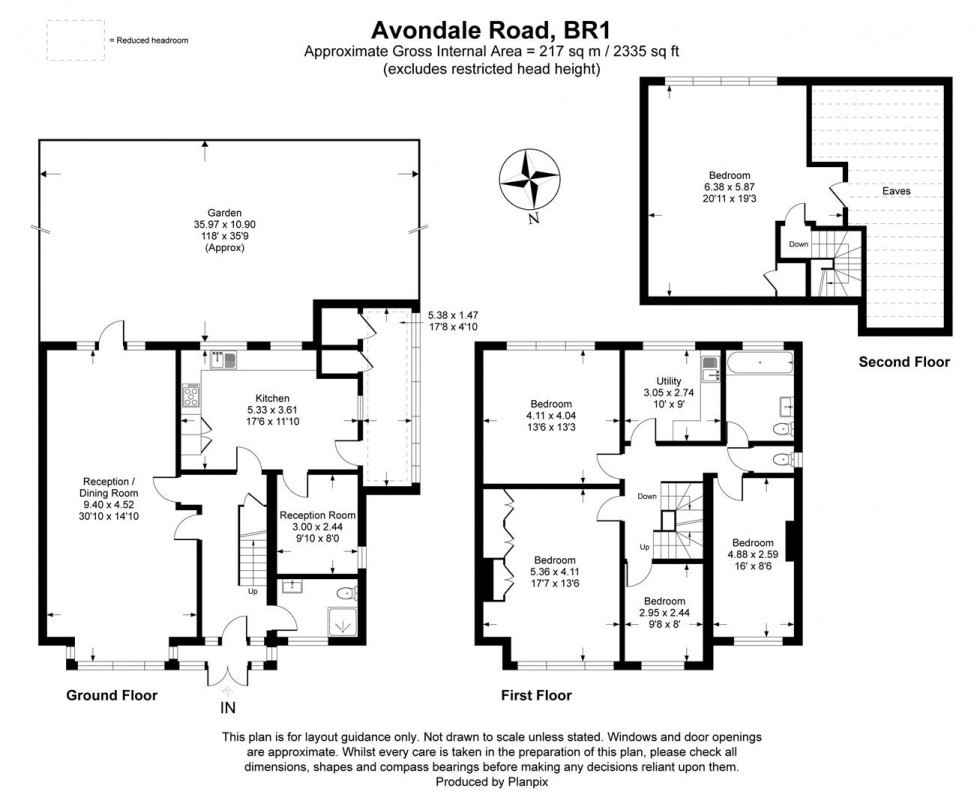 Floorplan for Avondale Road, Bromley