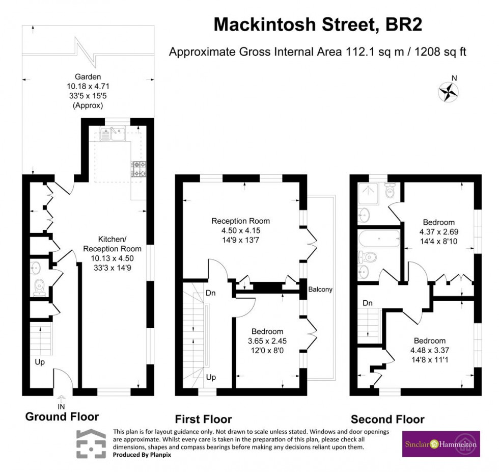 Floorplan for Mackintosh Street, Bromley