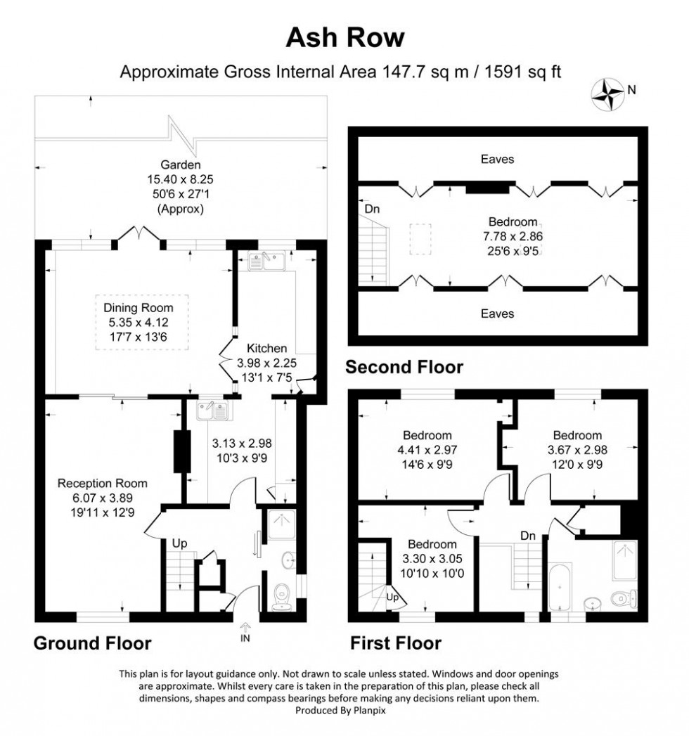 Floorplan for Ash Row, Bromley