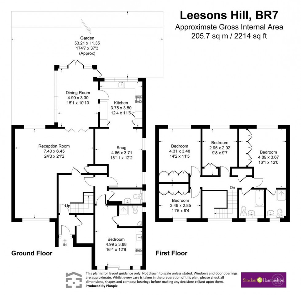 Floorplan for Leesons Hill, Chislehurst