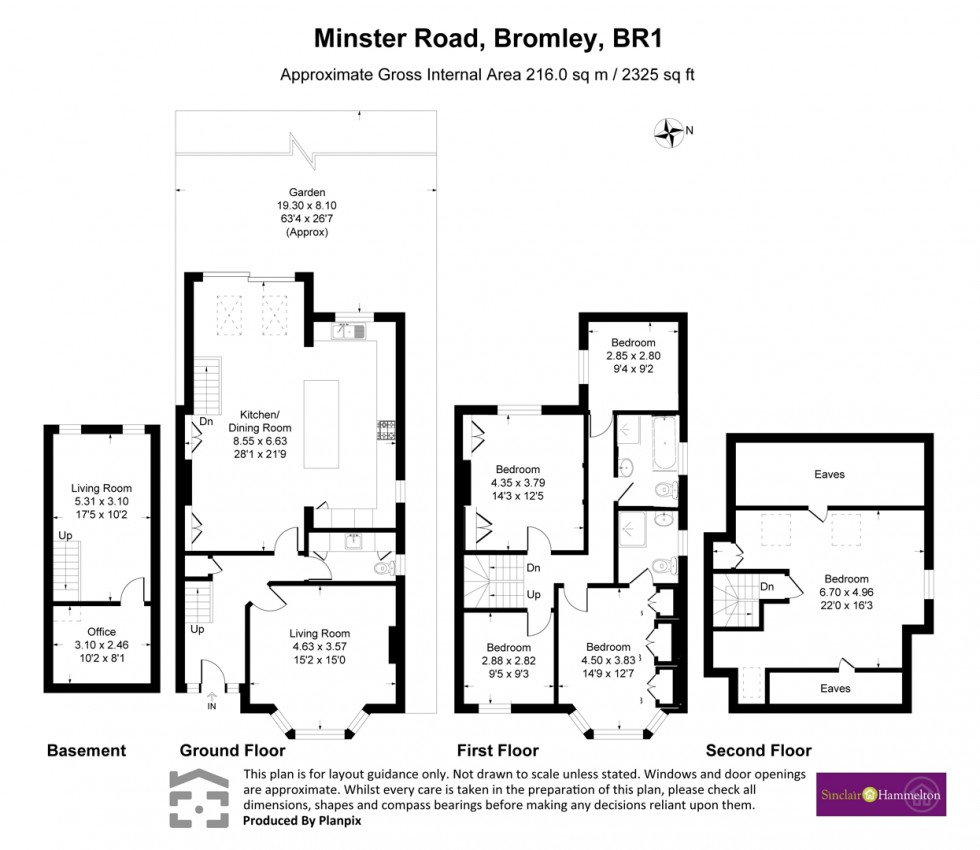 Floorplan for Minster Road, Bromley