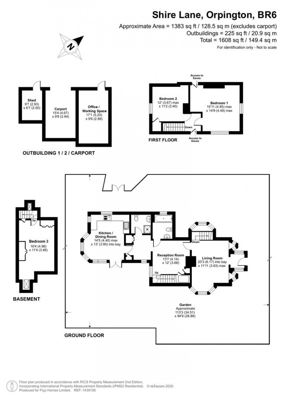 Floorplan for Shire Lane, Orpington