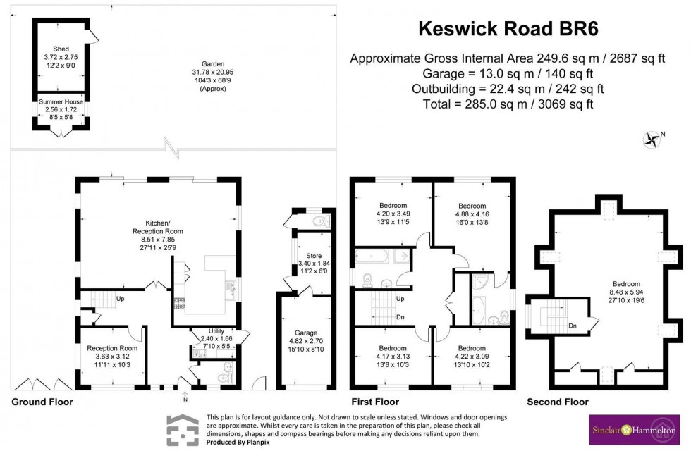 Floorplan for Keswick Road, Orpington