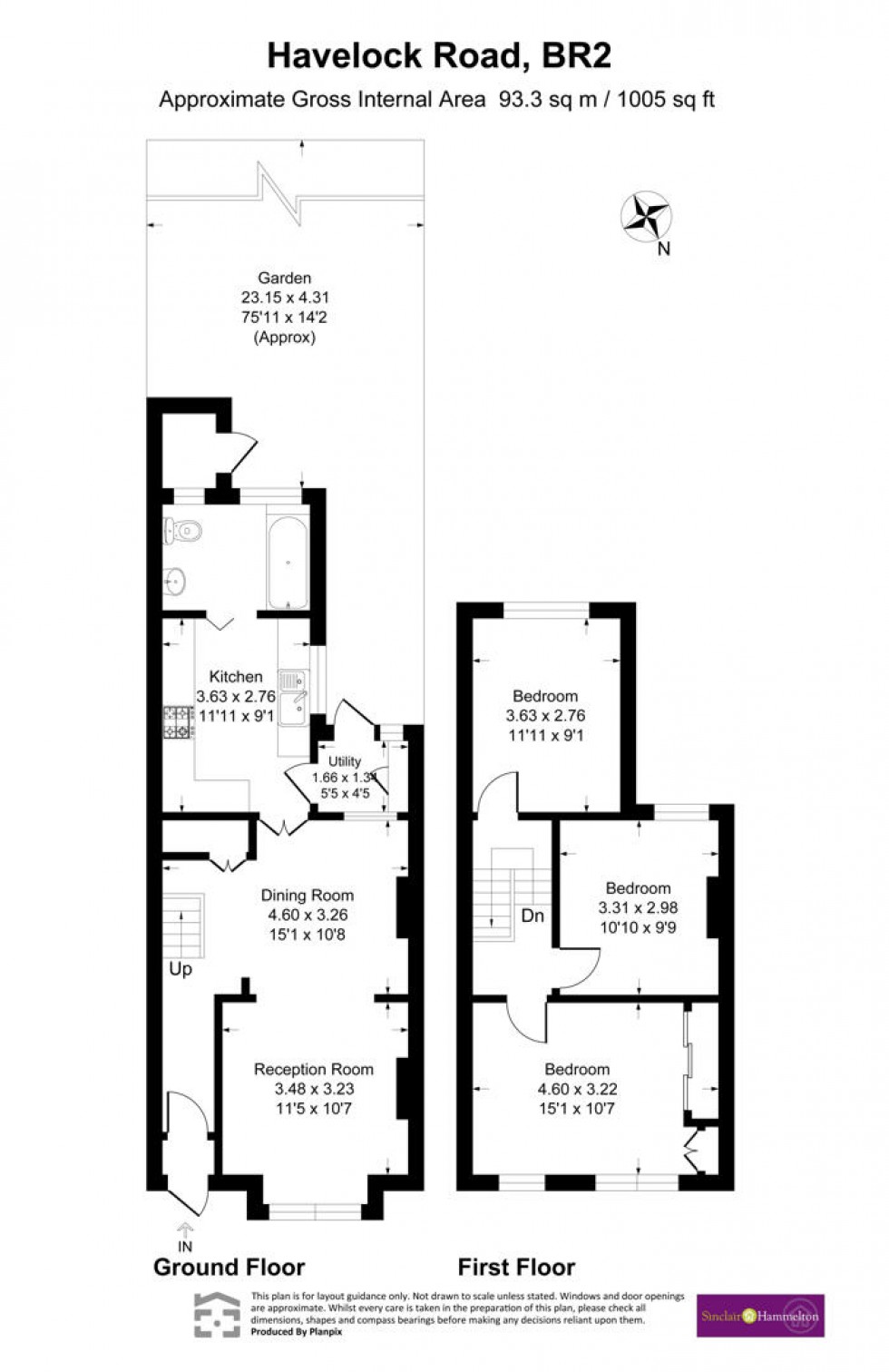 Floorplan for Havelock Road, Bromley