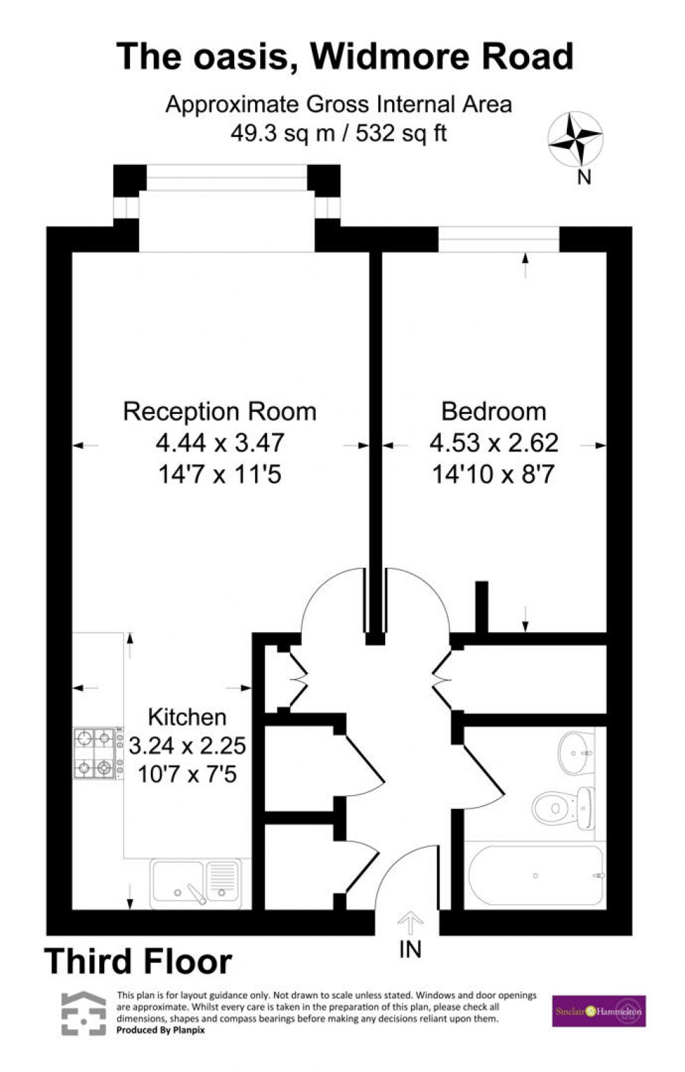 Floorplan for Widmore Road, Bromley, Kent