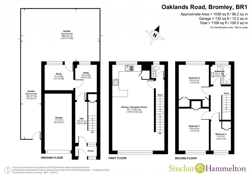 Floorplan for Oaklands Road, Bromley