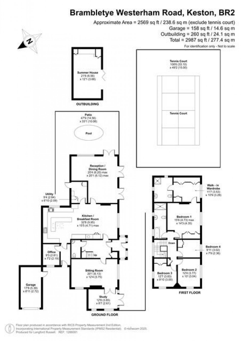 Floorplan for Westerham Road, Keston