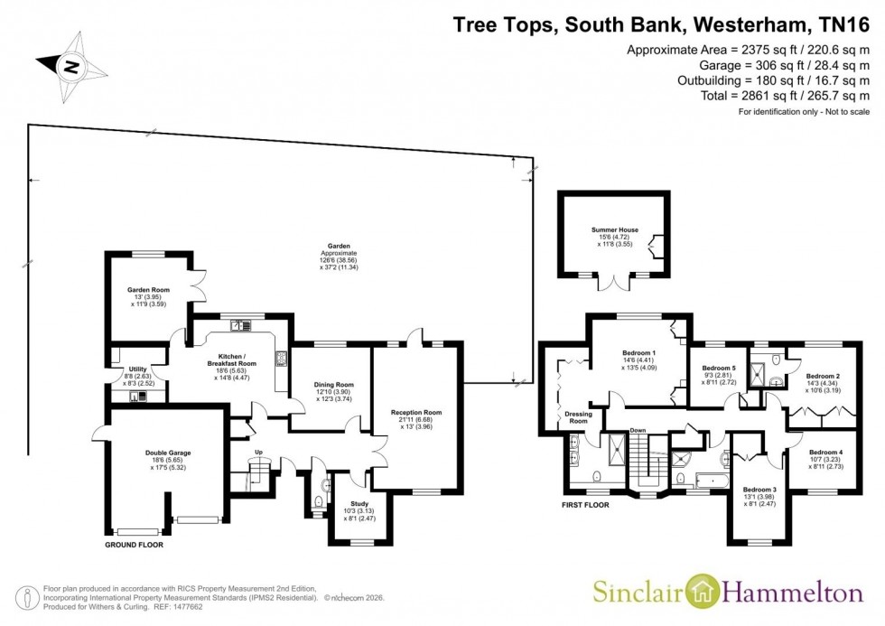 Floorplan for South Bank, Westerham