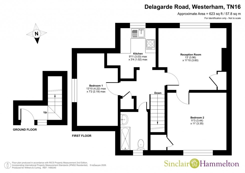 Floorplan for Delagarde Road, Westerham
