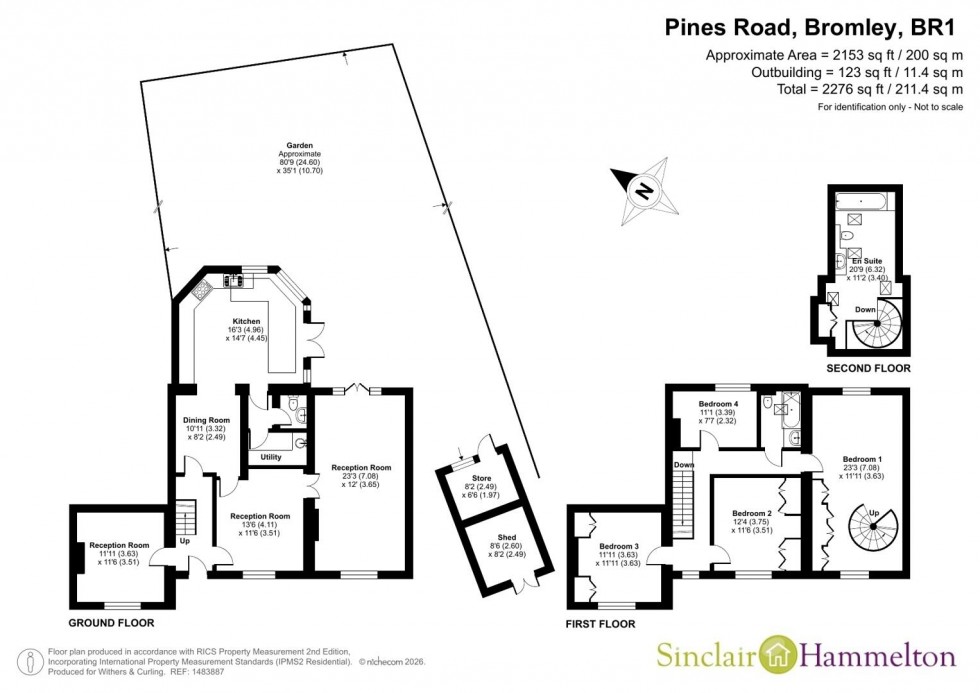 Floorplan for Pines Road, Bromley