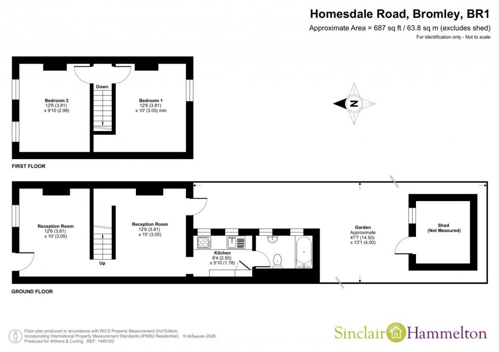 Floorplan for Homesdale Road, Bromley
