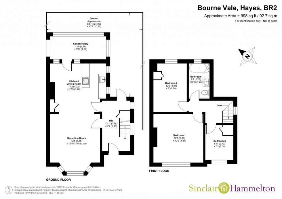 Floorplan for Bourne Vale, Bromley