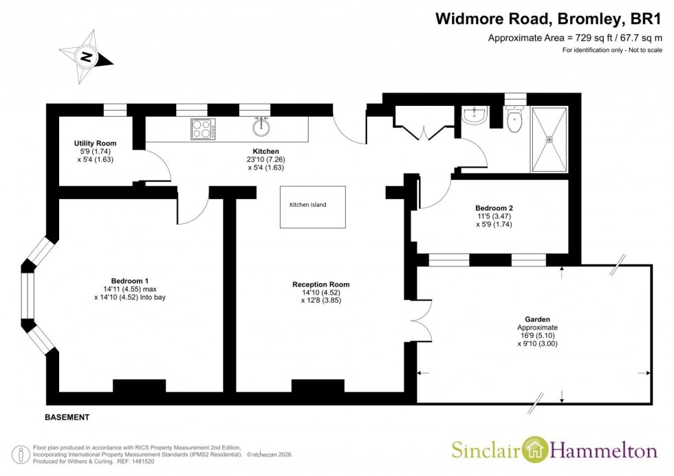 Floorplan for Widmore Road, Bromley