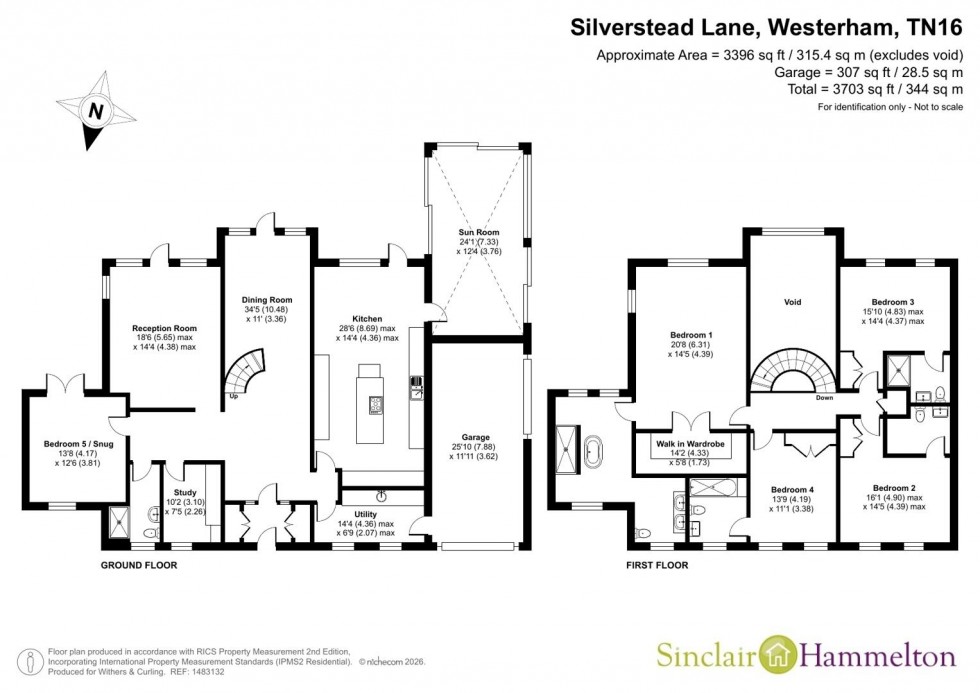 Floorplan for Silverstead Lane, Westerham