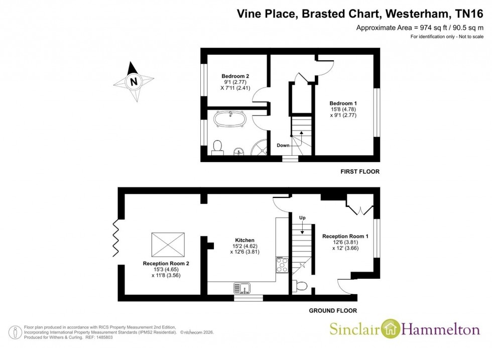 Floorplan for Brasted Chart, Westerham