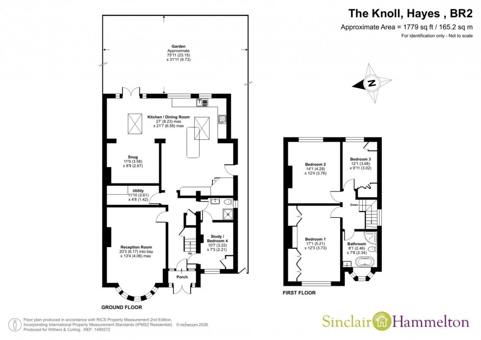 Floorplan for The Knoll, Hayes, Kent