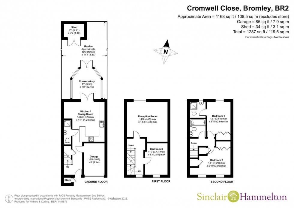 Floorplan for Cromwell Close, Bromley