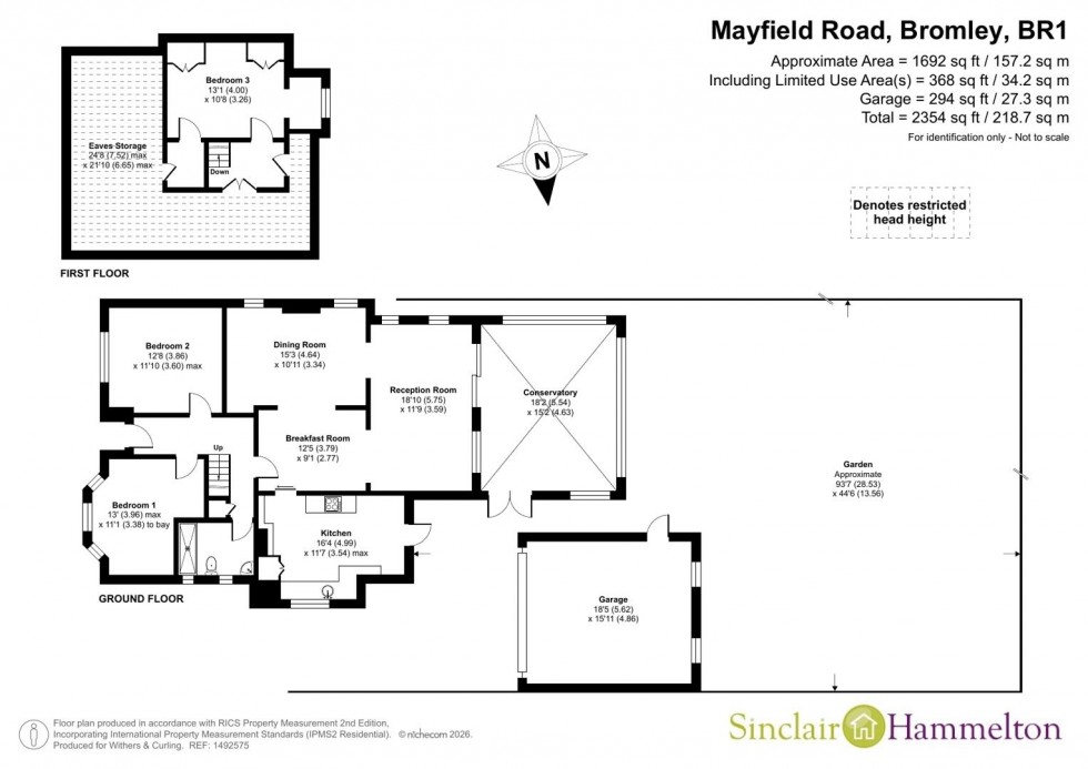 Floorplan for Mayfield Road, Bromley
