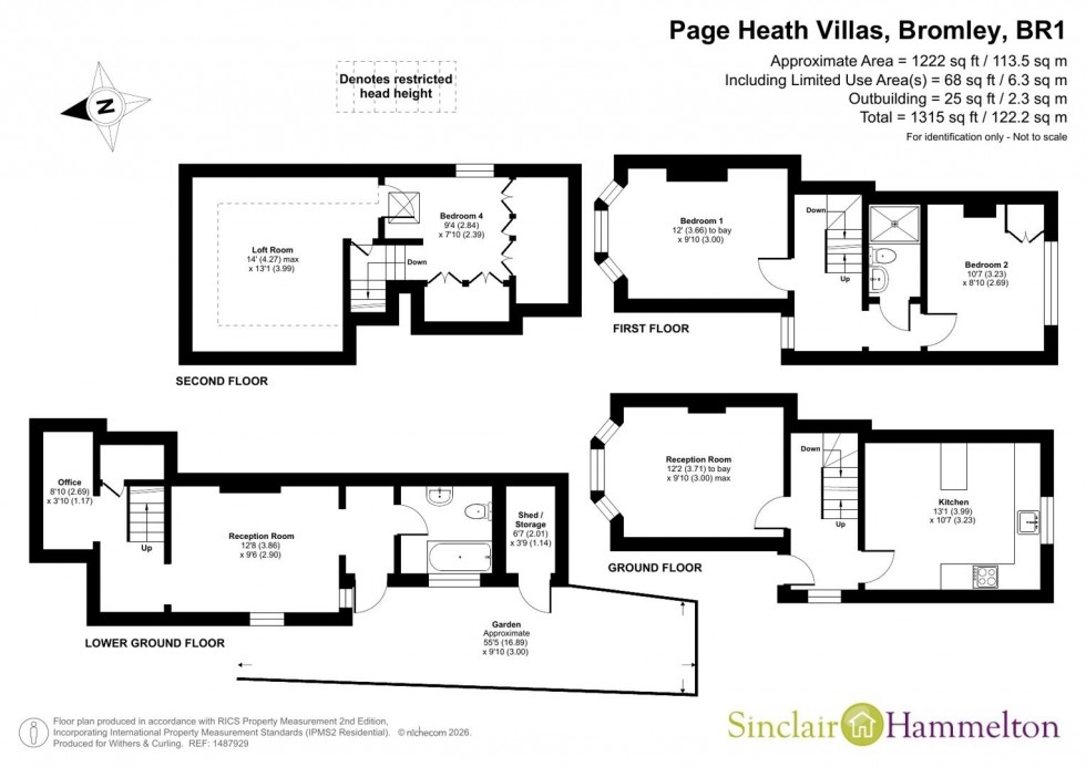 Floorplan for Page Heath Villas, Bromley