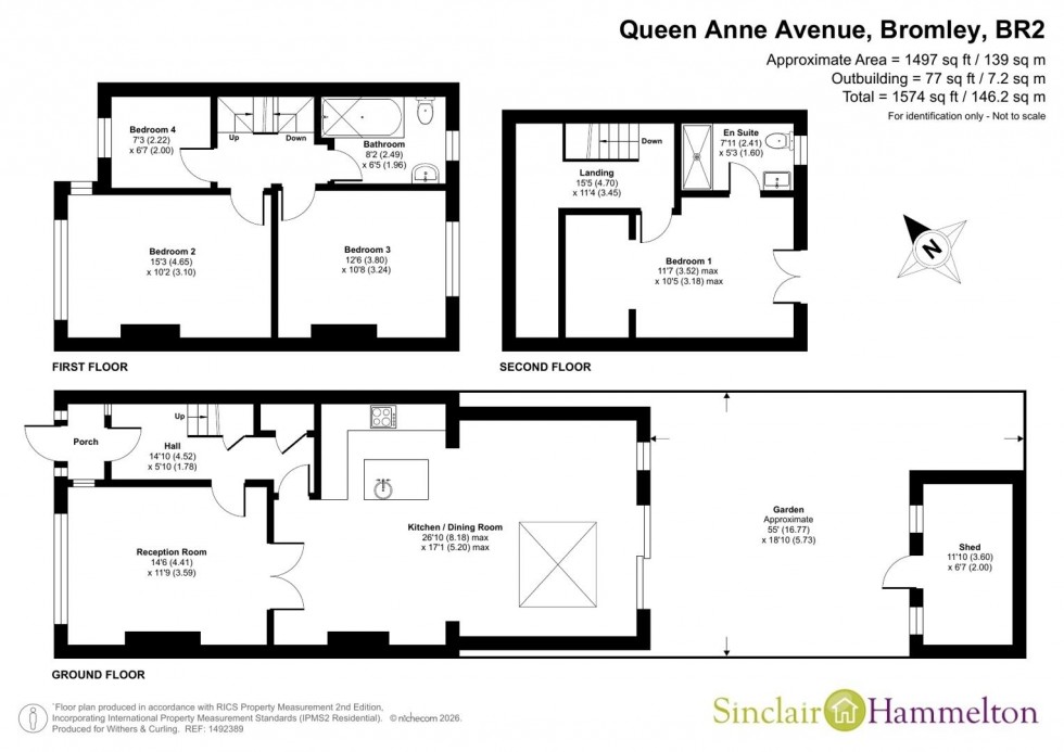 Floorplan for Queen Anne Avenue, Bromley