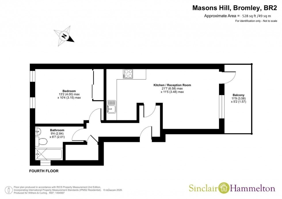 Floorplan for Masons Hill, Bromley