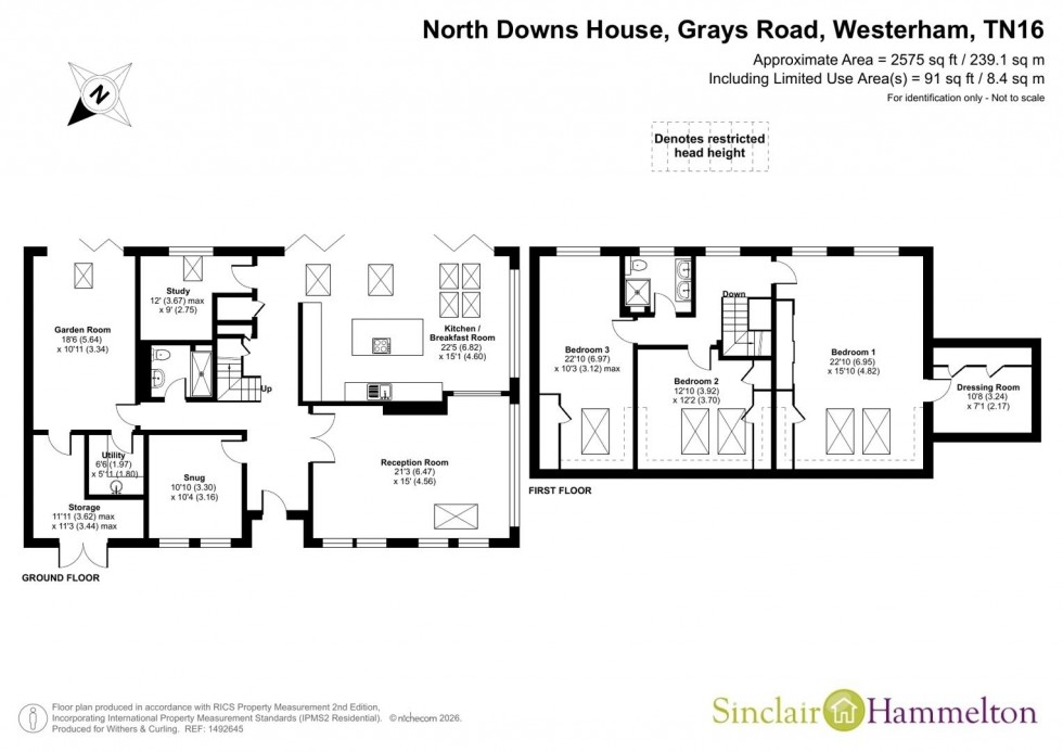 Floorplan for Grays Road, Westerham