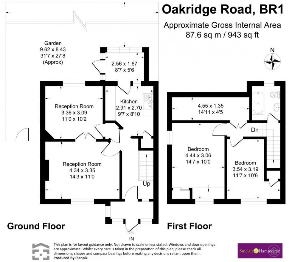 Floorplan for Oakridge Road, Bromley