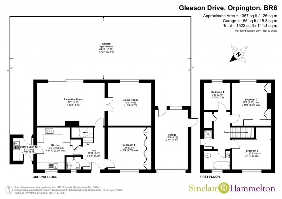 Floorplan for Gleeson Drive, Orpington
