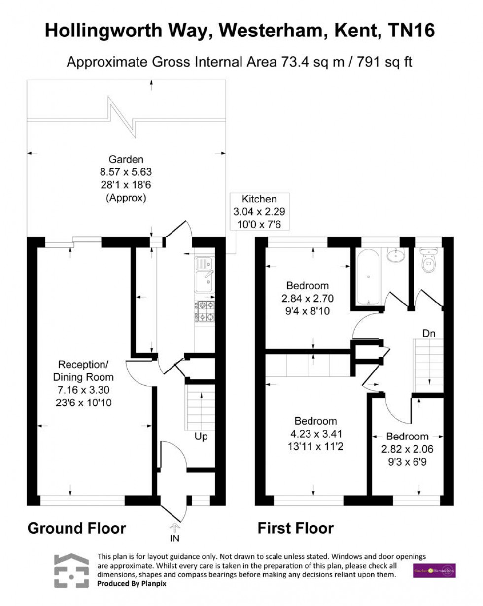 Floorplan for Hollingworth Way, Westerham