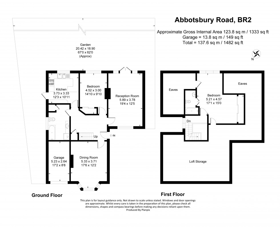 Floorplan for Abbotsbury Road, Hayes