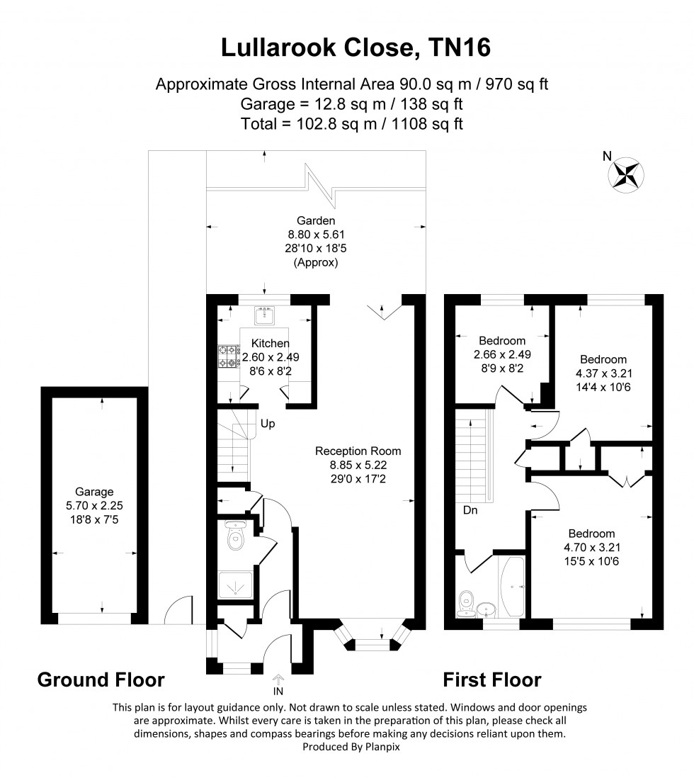 Floorplan for Lullarook Close, Biggin Hill